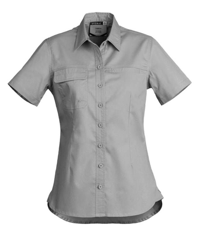 Syzmik Ladies Lightweight Short Sleeve Tradie Shirt image3